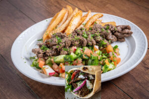 Beef Shawarma Plate & Wrap