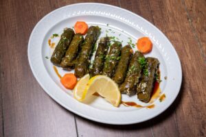 Grape Leaves Plate